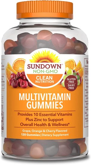 (image for) Sundown Naturals Adult Multivitamin Gummies 120 Count