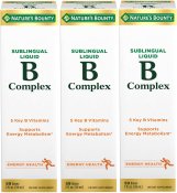 (image for) Nature's Bounty Vitamin B Complex Sublingual Liquid with B12 2oz