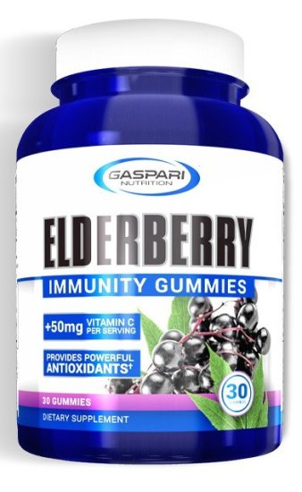 (image for) Gaspari Nutrition Elderberry Immunity Gummies 30 Gummies