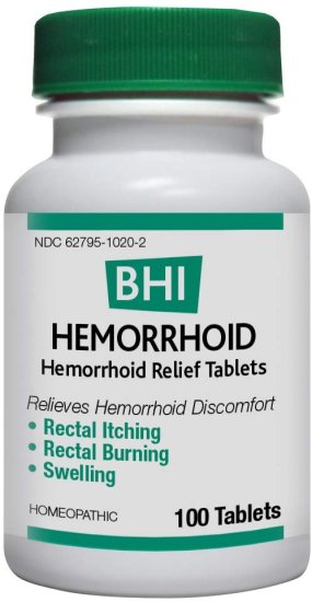 (image for) Bhi Medinatura Hemorrhoid Relief Tablets 100ct