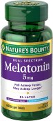 Nature's Bounty Melatonin 5 mg. Softgels 90 Count