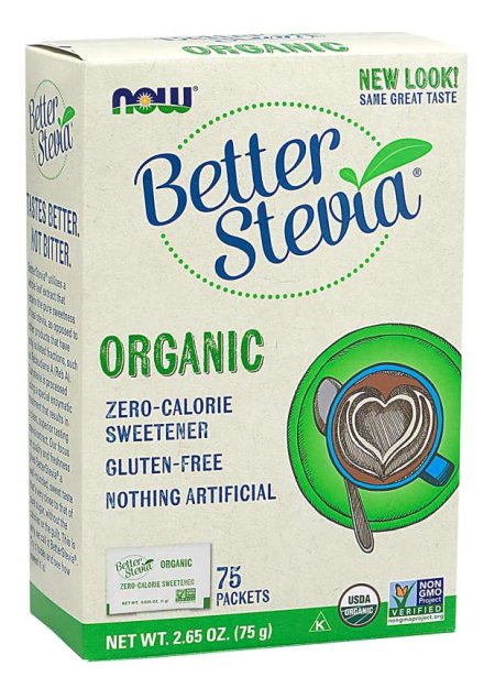 (image for) Now Foods Better Stevia Organic Packets 75/Box