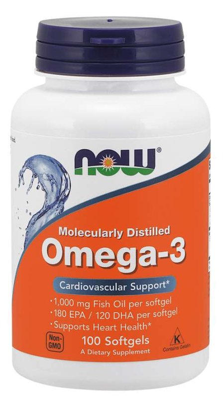 (image for) Now Foods Omega-3 1000 mg 100 Sgels