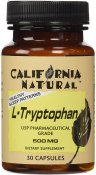 California Natural L Tryptophan 500 Mg Capsules 30 Count