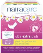 Natracare Ultra Extra Pads with Wings Super 10 Count