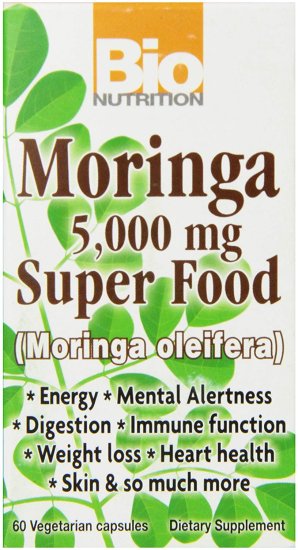 (image for) Bio Nutrition Moringa 5,000 mg Super Food 60 ct