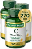 (image for) Nature's Bounty Vitamin C 500 mg Delicious Chewable w/Rose Hips 90 Count