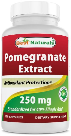 (image for) Best Naturals Pomegranate Extract 250 mg 120 Capsules