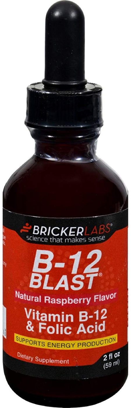 (image for) Bricker Labs Blast B12 Vitamin B12 and Folic Acid Raspberry 2 oz