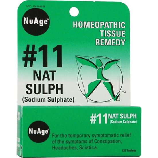 (image for) Homeopathic #11 Natrum Sulphuricum - 125 Tabs