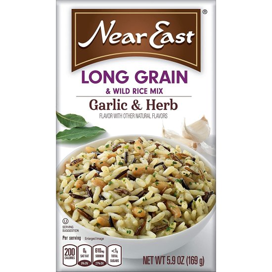 (image for) Near East Long Grain & Wild Rice Mix, Garlic & Herb 5. 9 oz