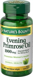 (image for) Nature's Bounty Evening Primrose Oil 1000 mg. 60 Count