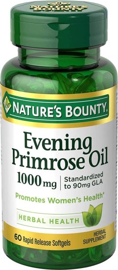 (image for) Nature\'s Bounty Evening Primrose Oil 1000 mg. 60 Count