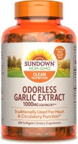 (image for) Sundown Naturals Odorless Garlic 1000mg softgels 250 Count