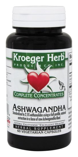 (image for) Kroeger Herb Complete Concentrate Ashwagandha 60 Capsules