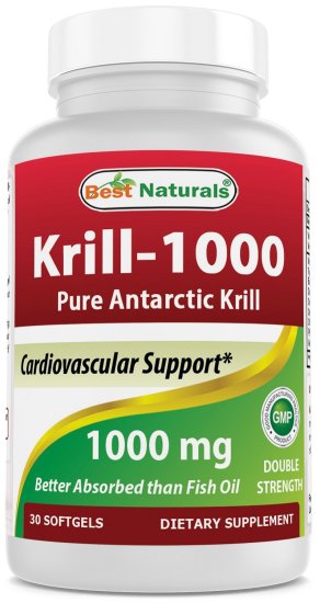 (image for) Best Naturals Krill-1000 Pure Antarctic Krill 1000mg 30 ct