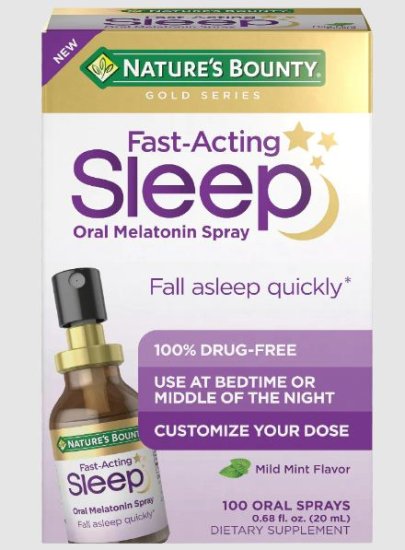 (image for) Nature\'s Bounty Fast Acting Sleep Spray 100 Sprays