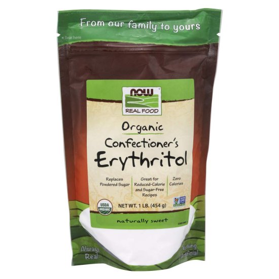 (image for) Now Foods Organic Erythritol 1 lb