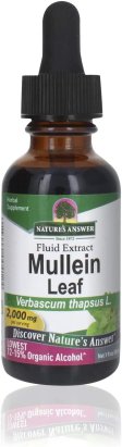 (image for) Nature's Answer Mullein Leaf with Organic Alcohol 1 oz