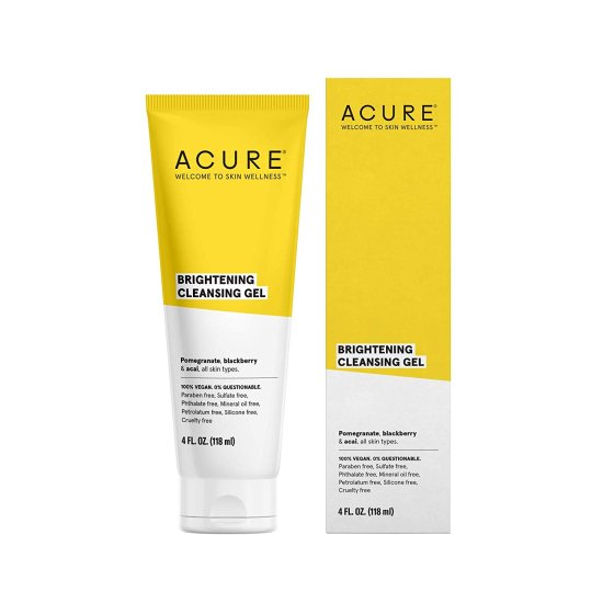 (image for) Acure Brilliantly Brightening Facial Gel Cleanser 4 oz