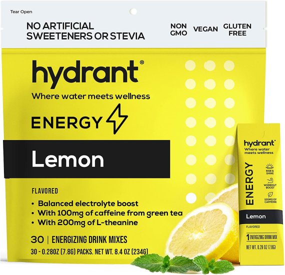 (image for) Hydrant Energy Lemon Flavor 30 Packets