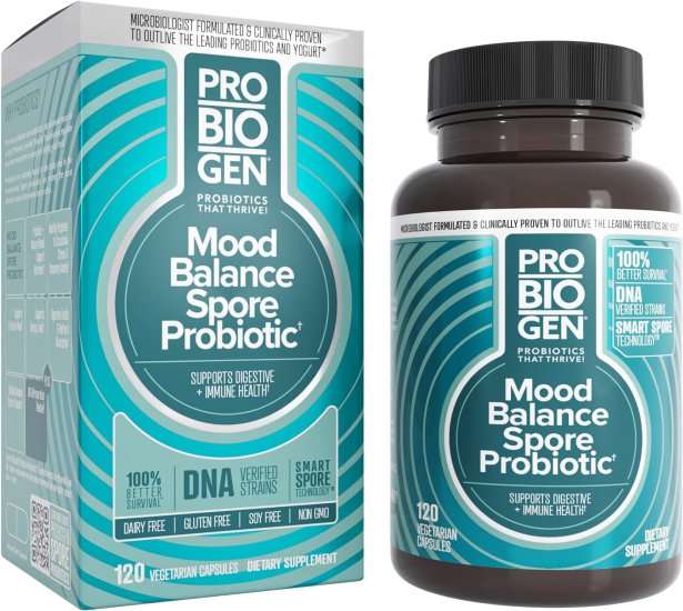 (image for) Probiogen Probiotic, Stress + Mood Balance 120 Capsules