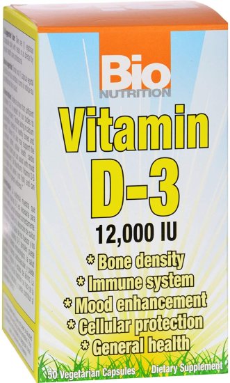 (image for) Bio Nutrition Vitamin D-3-12000 IU 50 ct