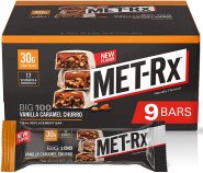 MET-Rx Big 100 Colossal Protein Vanilla Caramel Churro 9 Bars