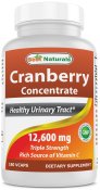 Best Naturals Cranberry Concentrate Veggie Capsule 180 Count