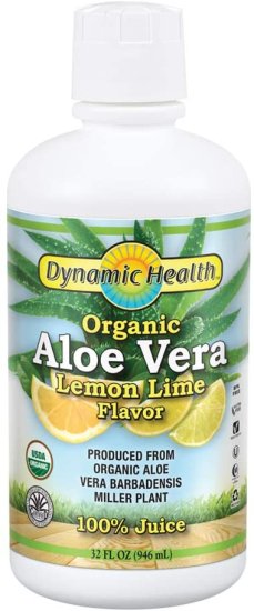 (image for) Dynamic Health Aloe Vera Juice Lemon Lime 32oz