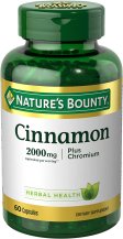 (image for) Nature's Bounty Cinnamon 2000 Plus Chromium High Potency 400mcg 60 Count