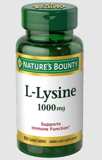 (image for) Nature\'s Bounty L-Lysine 1000 mg. Tablets 60 Count