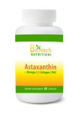 Biotech Nutritions Astaxanthin + Omega-3, Collagen, NAC 60 Caps