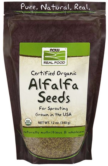 (image for) Alfalfa Seeds Certified Organic - 12 oz