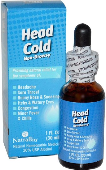 (image for) Natra Bio Head Cold Non-Drowsy 1 oz