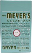 Mrs. Meyer's Clean Day Dryer Sheets Basil 80 ct