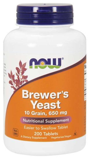 (image for) Now Foods Brewer\'s Yeast 650 mg - 200 Tablets