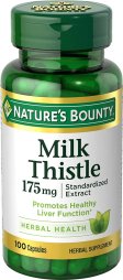 (image for) Nature's Bounty Milk Thistle Natural Capsules 100 Count