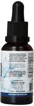 (image for) Amazing Herbs Black Seed Cold-Pressed Oil 1oz