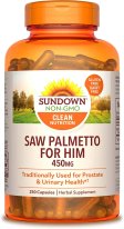 (image for) Sundown Naturals Saw Palmetto 450 mg Capsules 250 Count