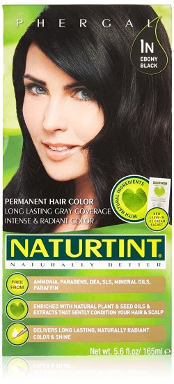 (image for) Naturtint Permanent Hair Color 1N Ebony Black 5.6 oz