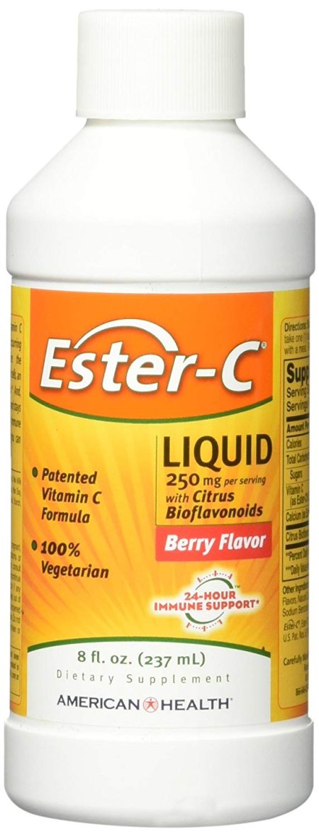 (image for) American Health Ester-C 250 mg Citrus Bioflavonoids Berry 8 oz