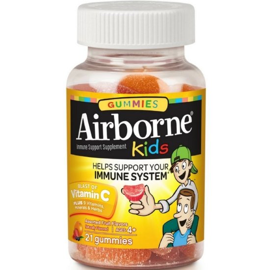 (image for) Airborne Kids 21 Assorted Fruit Flavored Gummies