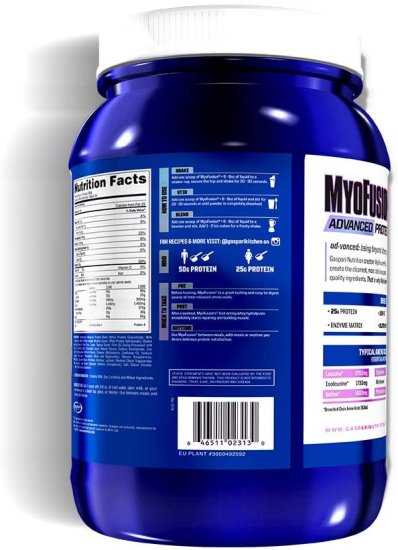 (image for) Gaspari Nutrition MyoFusion Advanced Protein Cookie & Cream 2 lbs