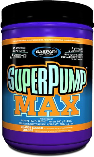 (image for) Gaspari Nutrition Super Pump Max Orange 40 Servings