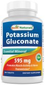 Best Naturals Potassium Gluconate Supplement 595mg 250 Tab