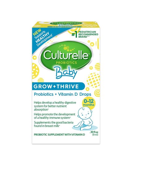 (image for) Culturelle Baby Grow & Thrive Probiotics Vitamin D Drops 0-12 mo