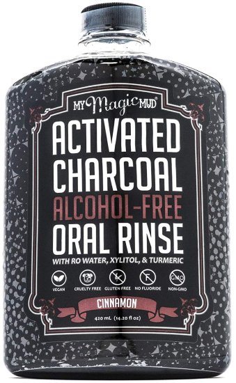 (image for) My Magic Mud Activated Charcoal Oral Rinse Cinnamon 14.2 oz