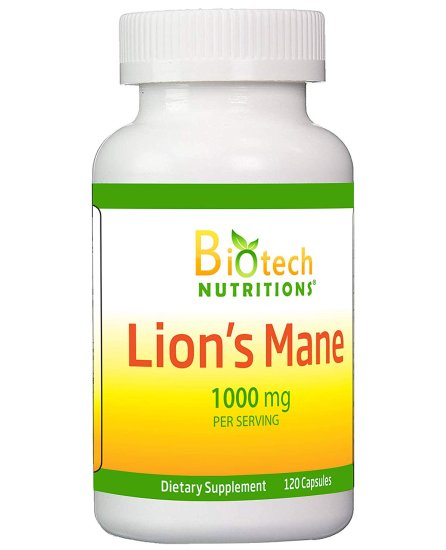 (image for) Biotech Nutritions Lion\'s Mane 1000 mg 120 Capsules