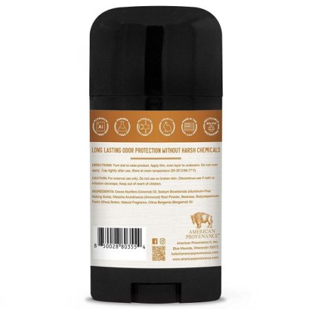 (image for) American Provenance All Natural Deodorant Sandalwood & Bergamot 2.65 oz